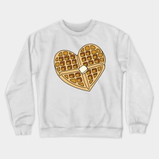 Heart Shaped Waffle Crewneck Sweatshirt